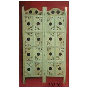 ฉากกั้นห้องทำจากไม้โบราณสีดำสำหรับห้องนั่งเล่นห้องนอน - Product Image 4