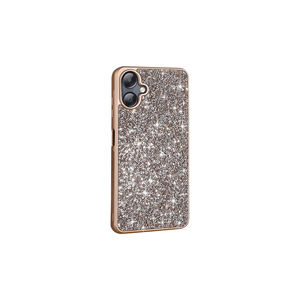 Étui de luxe rose avec strass en diamant pour Samsung Galaxy A06, coque brillante en silicone, placage électrolytique, cuir de luxe, PC - Product Image 5
