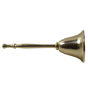 Antique Theme Design Large Hand Bell Best for <b>Home</b> <b>Temple</b> and Festive Decorative Design Prayer Bell Decor Colored Finishing - Product Image 5