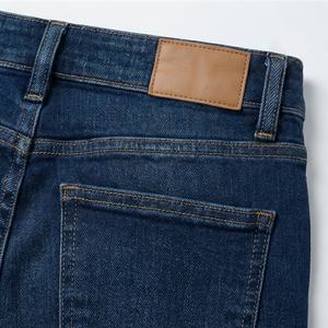 Pantalon évasé taille haute ample d'été vintage pour femme, en denim décontracté avec imprimé décoratif, boutons tricotés, respirant et élastique - Product Image 5