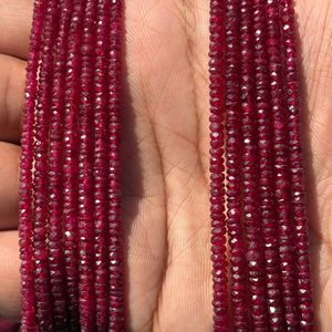 Cuentas Redondas Facetadas de Rubí Natural Fino de 2.5mm a 3.5mm para la Elaboración de Joyería Elegante - Product Image 3