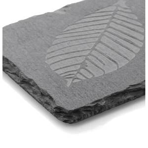 พิมพ์ลายใบไม้บนจานรองแก้วทรงสี่เหลี่ยมสีดำที่รองแก้ววอลนัทล้มลุกขอบทนทานสำหรับบ้านและโรงแรมเครื่องครัวอินเดีย - Product Image 2