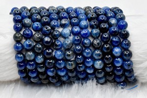 Piedras Preciosas de Cianita Auténticas de Calidad, Redondas de 8 mm, Naturales, para la Fabricación de Joyas, de la Marca Anshul Impex - Product Image 6