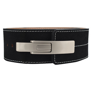 Cinturones de levantamiento de pesas de acero OEM hechos a medida con hebilla de placa de acero, 4 pulgadas de ancho y 42 pulgadas de largo, para gimnasio, culturismo, entrenamiento, con logo y peso. - Product Image 2