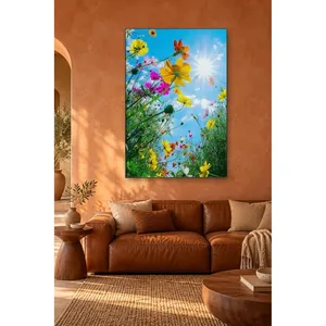 Impression sur toile de fleurs sauvages Fida tendant vers le ciel ensoleillé - Product Image 1