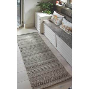 Chunky Handmade Wool Knitted <b>Rug</b> for Living Room <b>Boho</b> Modern Natural Grey Hallway Carpet - Product Image 6