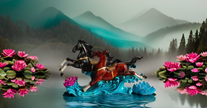 Modern Two-Running-Horse Feng Shui Statue for Home Decor Handmade Wedding Gift Birthday Housewarming Award Ceremony Showpiece - Product Image 4