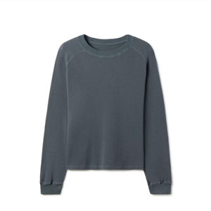 Unisex Slate Grey Cotton Blended Fleece Sweatshirt Custom Oversized Pullover Crewneck Plain Streetwear Casual Warm Winter Jumper - Product Image 1