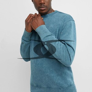 Sudadera con capucha lavada con ácido para hombre, chándales de talla grande de invierno, 100% algodón - Product Image 4
