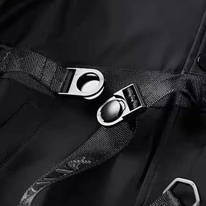 OEM personalizado bordado Logo invierno bombardero chaqueta de cuero acolchado Letterman College hombres rompevientos con chaquetas bordadas - Product Image 5