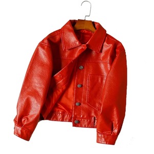 Chaqueta con bolsillos de estilo callejero locomotora de cuero Artificial de un solo pecho para mujer, chaquetas asequibles de primera calidad para niñas - Product Image 3