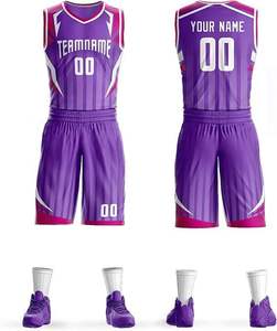 Venta al por mayor uniformes de Baloncesto niños equipo juvenil Jersey pantalones cortos hechos a medida duraderos cómodos trajes de entrenamiento de práctica - Product Image 1