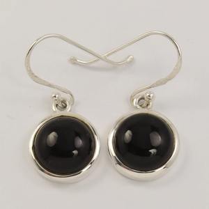 925 boucles d'oreilles en argent Sterling massif pour femmes filles noir Onyx pierres précieuses balancent élégant boucles d'oreilles en Onyx noir - Product Image 5