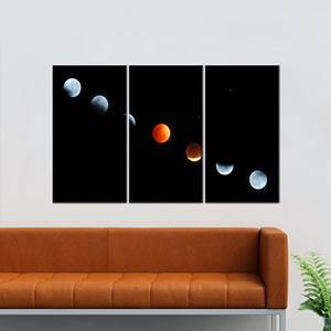 Elegante obra de arte impresa en lienzo: diseño espacial celestial para decoración del hogar, 3 piezas: estirado sobre lienzo - Product Image 1