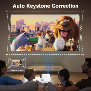 <span class=keywords><strong>Mini</strong></span> Projetor Inteligente T6 com Sistema Android 13, Portátil, Vídeo LED LCD 4K com WiFi 2.4G+5G e BT 5.2 para Home Theater - Product Image 6