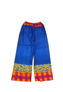 Nuevo pijama bohemio de seda reciclada Vintage, ropa de dormir transpirable de cintura media, pantalones de playa, pantalón sólido, piernas, más cintura elástica - Product Image 4