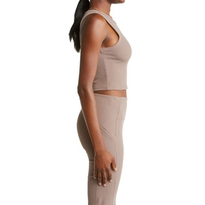 2023 New Arrivals <b>Women's</b> Ribbed Tank <b>Top</b> Solid Color Casual & Fitness Lightweight Quick Dry Soft Comfortable Tank <b>Top</b> - Product Image 3