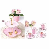 Coffret Cadeau Thé Anglais de l'Après-midi : Bouilloire à Filtrer, Tasse en Céramique, Tasse à Thé Fleurie Style Japonais dans un Coffret Cadeau de Luxe