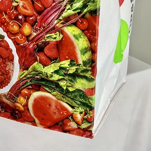 Sacs d'épicerie promotionnels en polypropylène tissé, personnalisables à faible MOQ, pour les chaînes de magasins, les centres commerciaux et les hypermarchés - Product Image 2