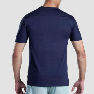 Camiseta de fitness personalizada con diseño de patrón sólido 280 gramos de poliéster de punto/Material de algodón 100% algodón Panel de brazo de estilo formal - Product Image 3