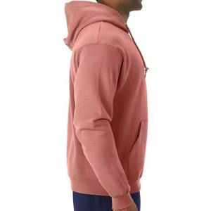 Calidad de exportación 100% algodón temporada de invierno de talla grande diseño personalizado Color sólido hombres con capucha Slim Fit sudaderas con capucha para hombres - Product Image 3