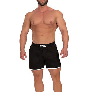 Pantalones Cortos Casuales para Hombre, Cintura Elástica Media, Diseño con Ribete, Secado Rápido, Transpirables, con Bolsillos, para Gimnasio, Entrenamiento y Running, Fabricante OEM - Product Image 4