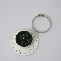 Diffuseur d'air rond encastrable invisible de 75 mm pour plafond de salle de bain