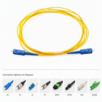 Câble optique personnalisé SC/UPC vers SC/UPC, cordon de brassage fibre optique SM G657A 9/125 2.0mm, gaine PVC LSZH, 1m 2m, pour FTTH