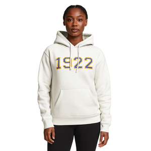 Année de fondation 1922 Sigma Gamma Rho White Pullover Hoodie Premium Cotton Blend SGRho Greek Sorority Divine Nine HBCU Apparel - Product Image 1