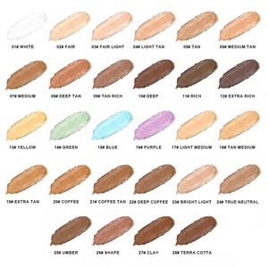 Correttore trasparente trasparente per trucco ad alta pigmentazione crema contorno Vegan Cruelty Free Logo personalizzato viso impermeabile a copertura completa - Product Image 6