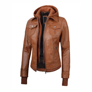 Veste en cuir pour femme de haute qualité, respirante, imperméable, coupe-vent, vente directe d'usine - Product Image 3