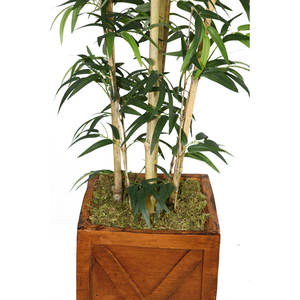 Árbol de bambú artificial de 57 pulgadas para decoración de hogar y oficina Artesanía de bambú duradera - Product Image 4