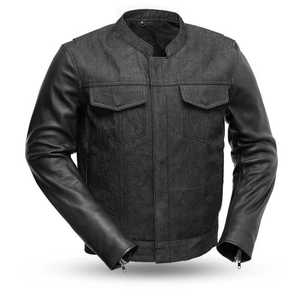 Chaqueta de Motocicleta Unisex de Cuero Resistente al Viento con Cremallera, Personalizable, Pedidos al por Mayor OEM - Product Image 1