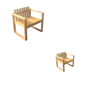 เก้าอี้ไม้สำหรับโรงแรมวิลล่าและชายหาดเฟอร์นิเจอร์ในสวนกลางแจ้งเก้าอี้ผ่อนคลาย - Product Image 3