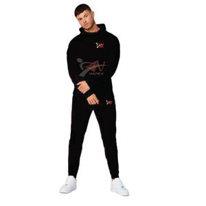 Survêtement pull-over personnalisé de haute qualité pour hommes Combinaison de survêtement à matériau flexible avec logo imprimé - Product Image 1