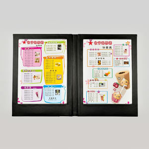 หน้าจอสัมผัสแบบ capacitive แบบพกพา21X30จากโรงงานสองด้านเมนูร้านอาหารร้านกาแฟโรงแรมร้านอาหารเมนู LED - Product Image 1