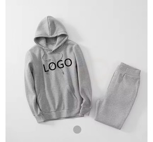 Conjunto de chándal de color sólido personalizado Tech Fleece para hombre 2025 con cuello con capucha de diseño de logotipo para deportes de invierno - Product Image 3