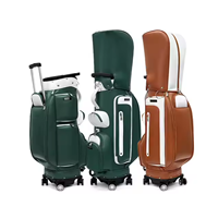 Sacs de golf personnalisés OEM avec broderie de logo Sac de personnel tendance en matériau PU souple et durable pour le sport Sac de visite personnalisé