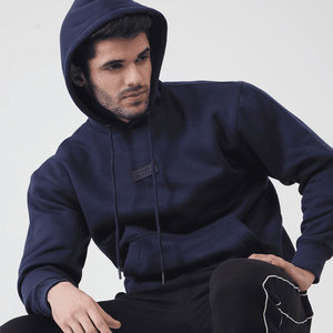 Venta caliente Zip up Streetwear Cremallera Doble Zip Polar Fleece Heavy Weight Hoodie Hombres Hoodies - Product Image 3