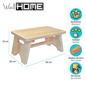 WELL HOME 'Ara' Sgabello Multifunzionale Smontabile SENZA Vernice - Categoria Prodotti Pouf e Sgabelli - Product Image 2