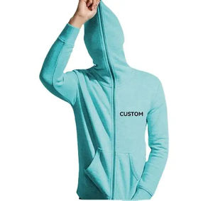 Vente en gros de sweat à capuche en coton pour hommes, sweat à capuche avec fermeture éclair et impression personnalisée - Product Image 4