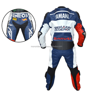 Traje de Carreras de Cuero Esencial para Motociclistas y Pilotos de Automovilismo, Cortavientos, Transpirable, Tallas Grandes para Adultos, Mono Personalizado con Estampado para Invierno - Product Image 6