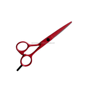 Tijeras de acero inoxidable, color rojo, para el pelo - Product Image 1