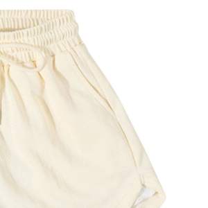 <b>Women</b> Off White <b>High</b> <b>Waist</b> Drawstring Running <b>Shorts</b> Soft Lightweight <b>Gym</b> Fitness <b>Shorts</b> Summer Casual Wear - Product Image 4