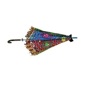 Indian Parasol Decorative Sun Umbrella Wedding Parasols Vintage Decor Umbrella - Product Image 3