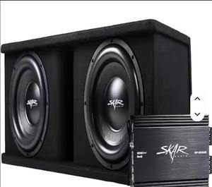 MEJOR OFERTA, NUEVO, Original, SkarZ Audio Sdr-2X12D4, Caja de Subwoofer con Puerto y Amplificadores Integrados, Doble Woofer de 12 Pulgadas y 2400 Vatios - Product Image 2