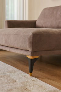 Pied de meuble en plastique noir Venus 21cm avec capuchons supérieurs peints en or Design moderne pour canapé et armoire à usage d'appartement - Product Image 3