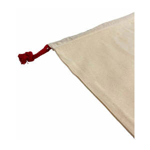 Sacs à linge en coton naturel TBF de 24 pouces, sacs du Père Noël avec zone d'impression de 15L x 21H, vente en gros - Product Image 4