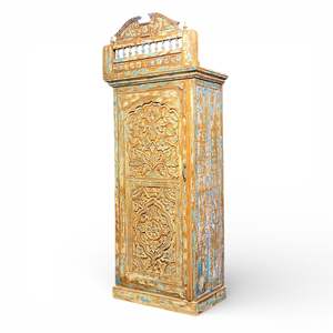 Mueble de Madera Artesanal, Madera de Mango Sólida, Diseño Rústico Tradicional para Bar en Casa o Sala de Estar, Muebles Hechos a Mano - Product Image 1