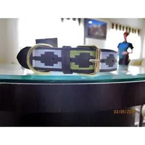 Collar de perro elegante de cuero suave real de alta calidad - Product Image 3